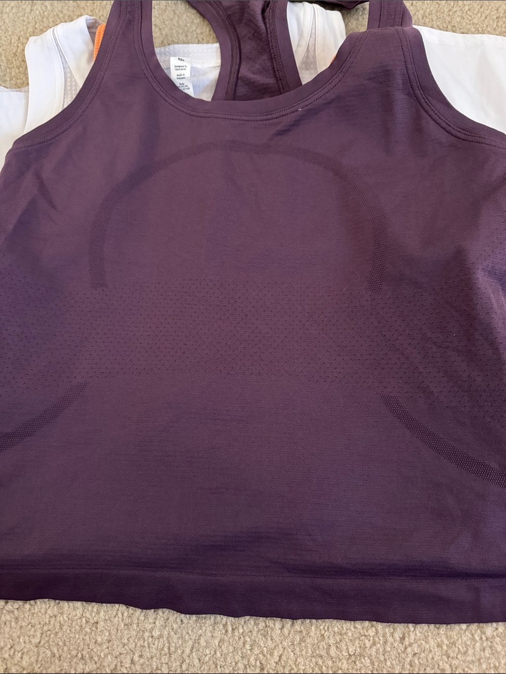 Plum Racerback Tank Top - Picture 2 of 2